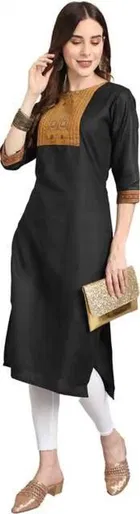 Women Cotton Blend Printed Kurta 