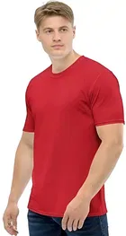Solid Round Neck T-Shirt for Men 