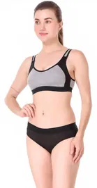 Cotton Blend Lingerie Set for Women 