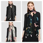 Chiffon Scarves for Women, Multicolor, Pack of 3