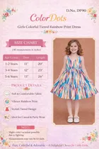 Printed Party Wear Dress for Girls 