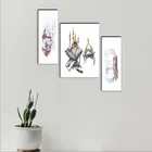 MDF 3 Pcs Designer Wall Painting for Home & Office 