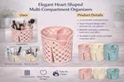 Multipurpose Storage Organizer with 4 Divided Compartment |Spoon Stand | Pen or Pencil Holder| Stationery Holder for Office  