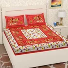 Cotton Queen Bedsheet with 2 Pillow Cover 