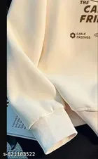 Fleece Sweatshirt for Women, Cream 
