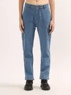 Denim Straight Fit Jeans for Women 