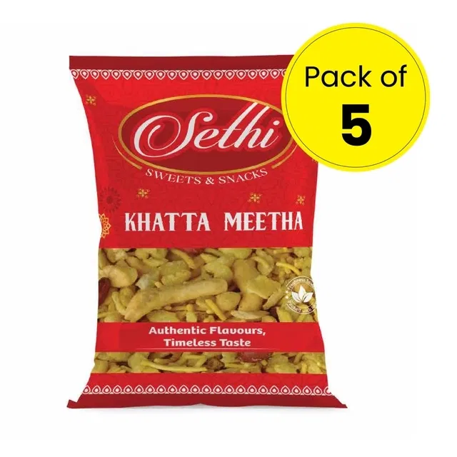 सेठी खट्टा मीठा 5X75ग्राम (पैक ऑफ 5)