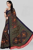 Georgette Printed Saree for Women 