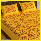 Cotton Queen Bedsheet with 2 Pillow Cover 