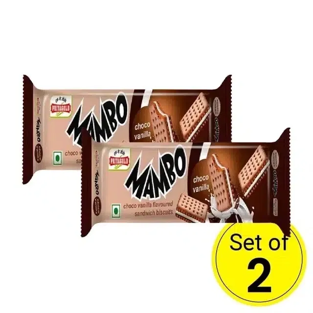 प्रिया गोल्ड मैम्बो चोको वेनिला 80 g (पैक ऑफ 2)