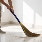 कैप्टन शाइन ग्रास झाड़ू, प्लास्टिक हैंडल के साथ, 350 ग्राम, 112 सेमी