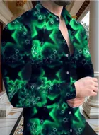 Silk Full Sleeves Shirt for Men (Multicolor, S)