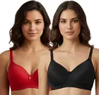 Solid Padded Everyday Bra Pack of 2 for Women 