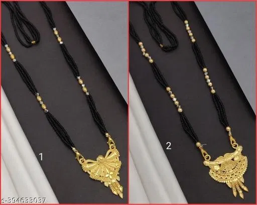 Alloy Mangalsutras for Women (Multicolor, Pack of 2)