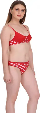 Cotton Blend Lingerie Set for Women 