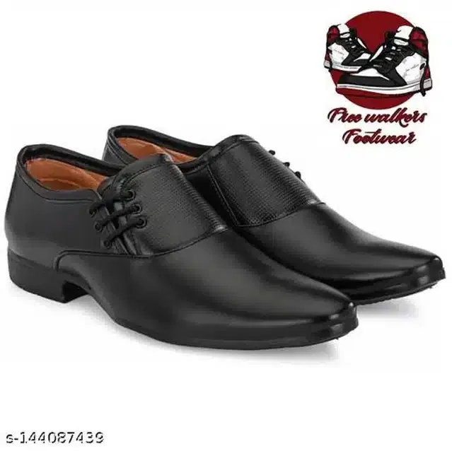 Formal Shoes for Men (Black, 8)
