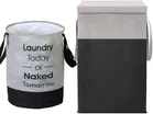 Canvas Laundry Basket,Multicolor,  