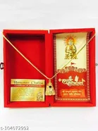 Hanuman Chalisa Yantra Locket Kawach with Gold Plated Chain for Men 