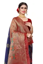 Jacquard Embellished Saree for Women 