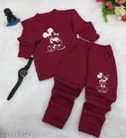 Hosiery Cotton Full Sleeves T-Shirt with Pant Clothing Set for Kids 