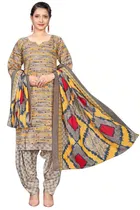 Cotton Blend Printed Kurti with Salwar for Women 
