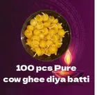 Cotton Cow Ghee Diya Batti (Pack of 100)