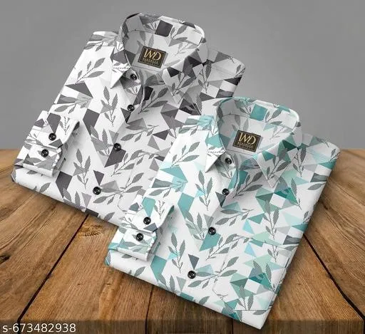 Printed Shirts for Men (Multicolor, XXL)