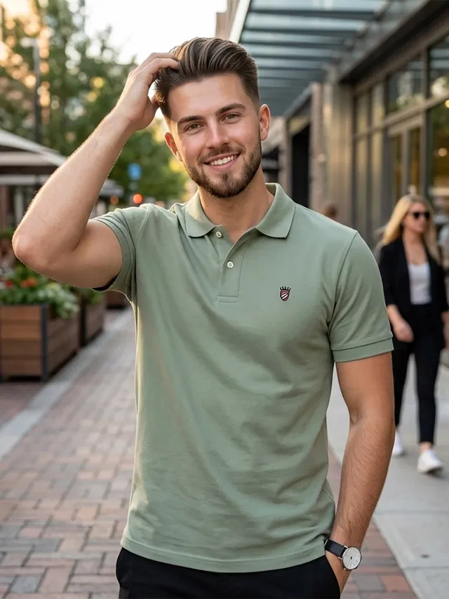 Polo T-shirt for Men (Pista, L)