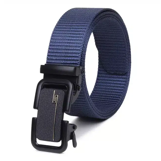 Casual Nylon Belt for Men (Navy Blue)