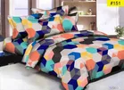 Printed Double Bedsheet with 2 Pillow Covers 