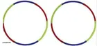 Plastic Hula Hoops, Multicolor, Pack of 2