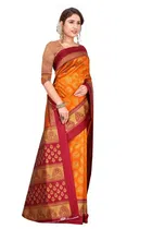 Art Silk Kalamkari Saree for Women 