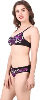 Cotton Blend Lingerie Set for Women 