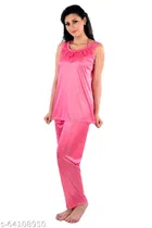 Satin Nightsuit Set for Women 