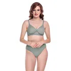 Cotton Solid Padded Lingerie Sets for Women (Multicolor, 36) (Pack of 3)