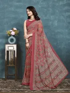 Georgette Printed Saree for Women 