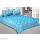 Cotton Queen Bedsheet with 2 Pillow Cover 