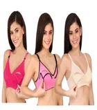 Cotton Blend Solid Bras for Women 