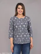 Rayon Printed Kurti for Women 