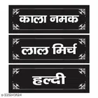 Kitchen Spices Hindi Names Labels for Containers 