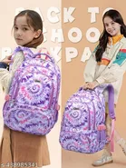 Canvas Backpack Bag, Purple