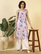 Tie Up Georgette Kurti for Women 