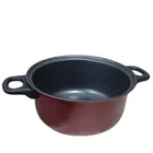 Aluminium Non-Stick Deep Frying Pan, Red, 20 cm, 2000 ml