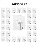 Plastic Wall Hooks, Transparent 