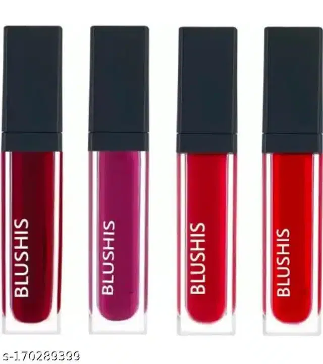 Waterproof Liquid Matte Lipsticks (Multicolor, Pack of 4)