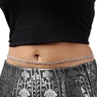 Silver Plated 2 Line Belly Chain for Women