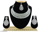 White Kundan Diamond Chocker Set for Women 