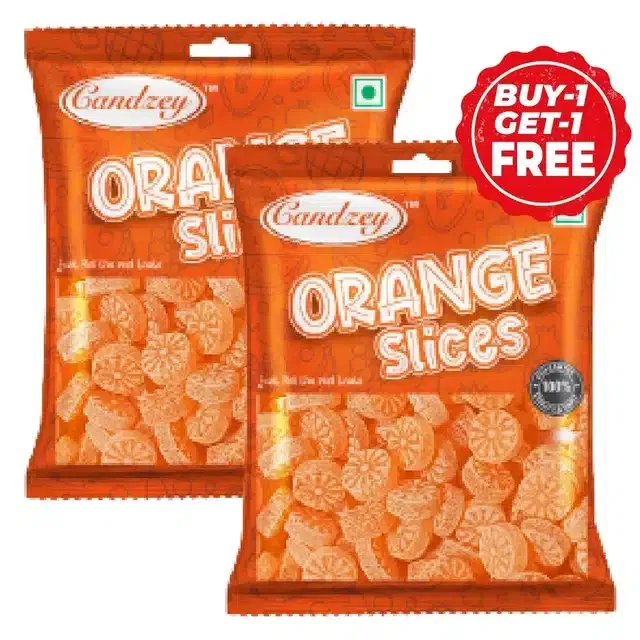 कैनडिज ऑरेंज स्लाइस 2X100 g  (1 के साथ 1 मुफ्त)