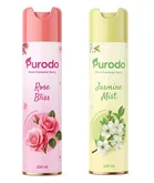 Purodo Air Freshener Spray (Rose Bliss & Jasmine Mist) 2X220ml