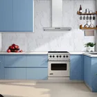 Decor PVC Vinyl Wallpaper for Home White Marble 45x250cm